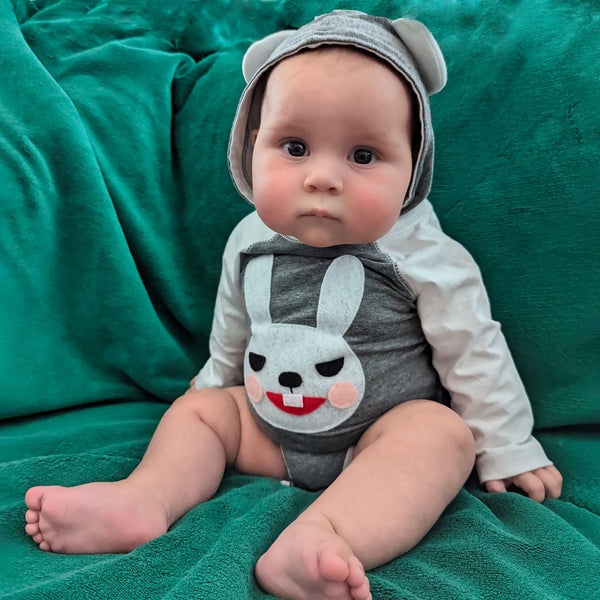 Bunny - Infant Bodysuit w/Ears - 1