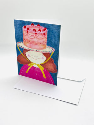 Cake Hat Greeting Card - 1