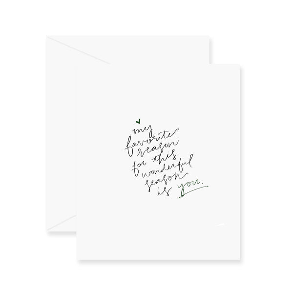 Favorite Reason Greeting Card