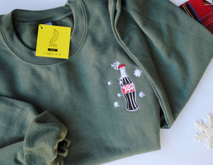 Green Magic of Sugar Embroidered Holiday Sweatshirt - 1