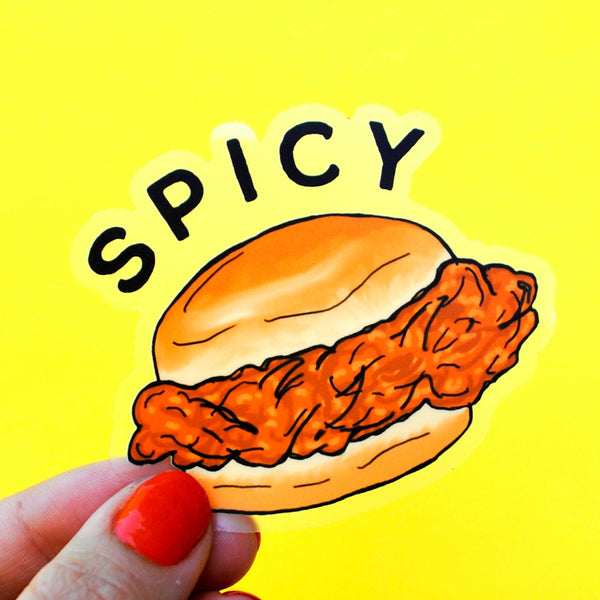 Clear Spicy Chicken Sandwich Sticker - 1