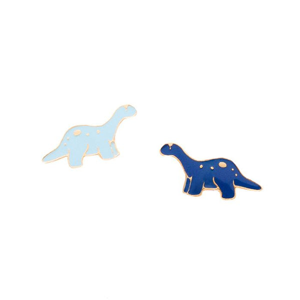 Brontosaurus Enamel Stud Earrings - 2