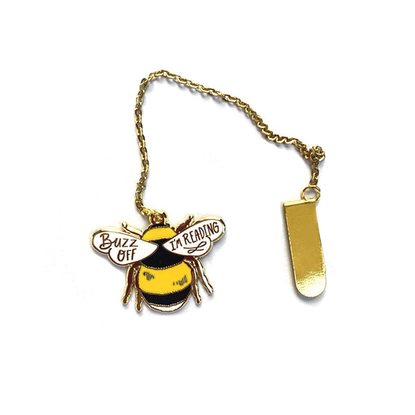 Buzz off I'm Reading Bee Enamel Bookamrk - 2