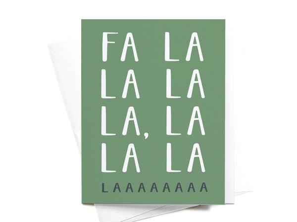 Fa La La Greeting Card - DS