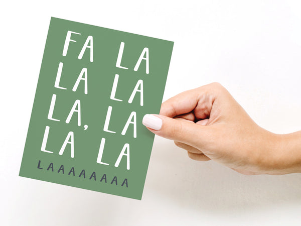 Fa La La Greeting Card - DS