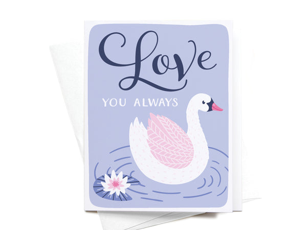 Love You Always Swan Greeting Card - DS