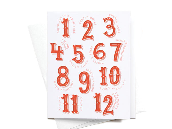 12 Days of Christmas Greeting Card - DS