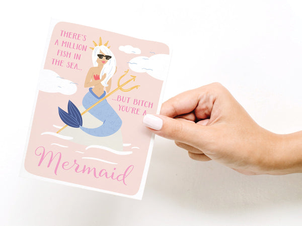 There’s a Million Fish in the Sea Mermaid Greeting Card - RS