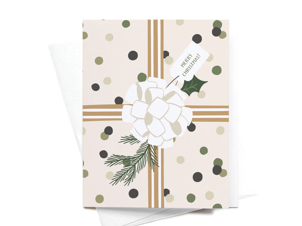 Merry Christmas! Gift Wrapping Greeting Card - HS
