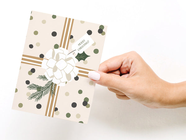 Merry Christmas! Gift Wrapping Greeting Card - HS