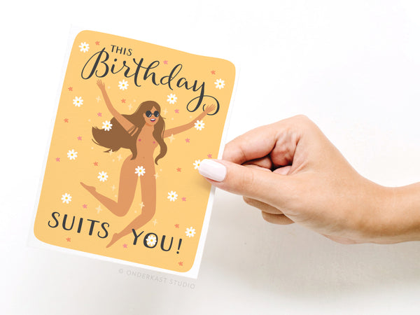 This Birthday Suits You Greeting Card - DS
