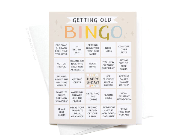 Getting Old Bingo Greeting Card - RS