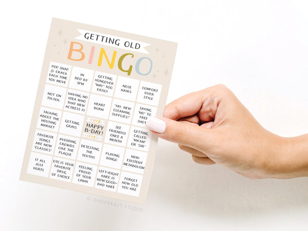 Getting Old Bingo Greeting Card - RS