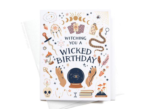 Witching You a Wicked Birthday Greeting Card - RS
