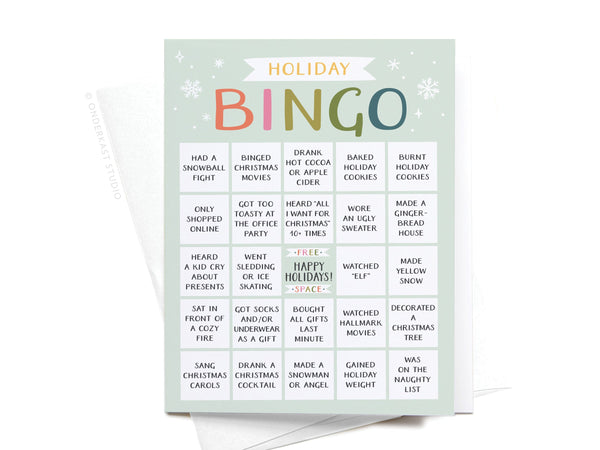 Holiday Bingo Greeting Card - HS