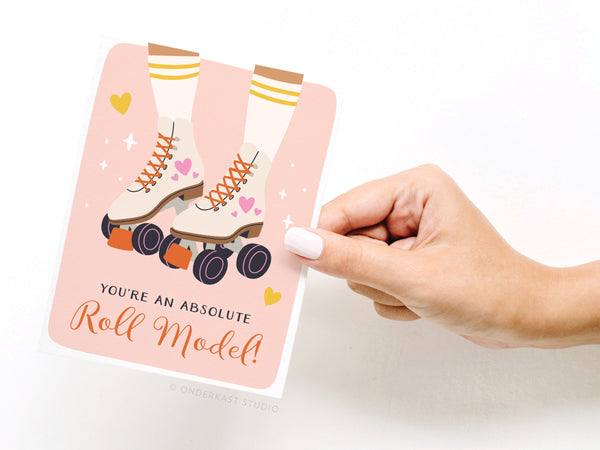 Roll Model Roller Skates Greeting Card - RS