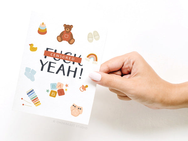 *Censored* Yeah! Baby Greeting Card - DS