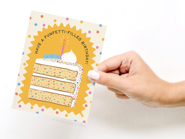 Funfetti-filled Birthday Greeting Card - RS