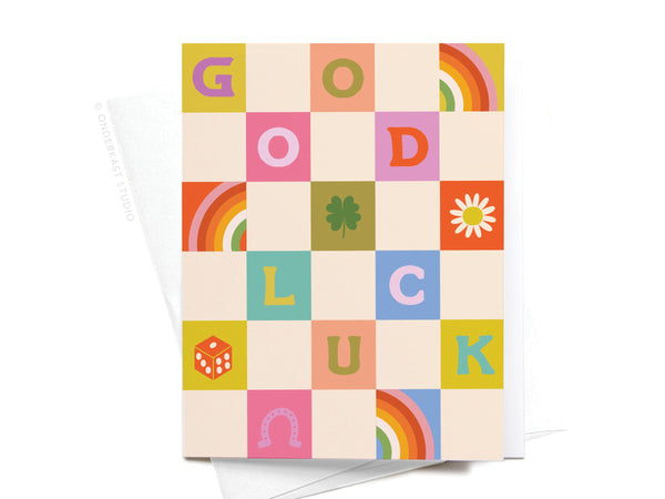 Groovy Good Luck Greeting Card - RS