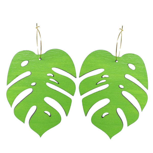 Statement Monstera Hoops - 1