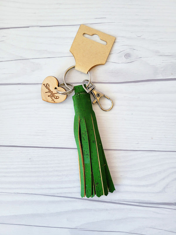 Cork Tassel KeyChain - 2
