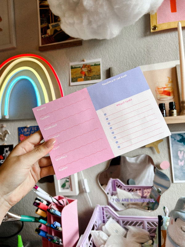 Color Block Weekly Planner - 3