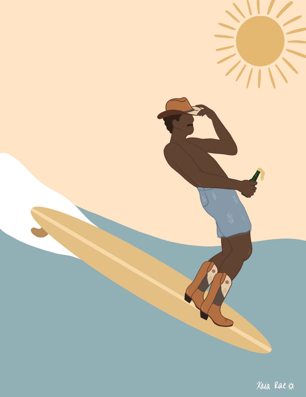 Sunny Surf Cowboy Print - 2