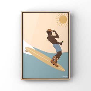 Sunny Surf Cowboy Print - 1