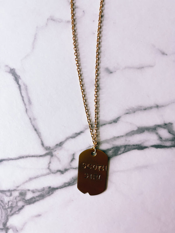 I'll Take A Scotch and Soda Dog Tag - 2