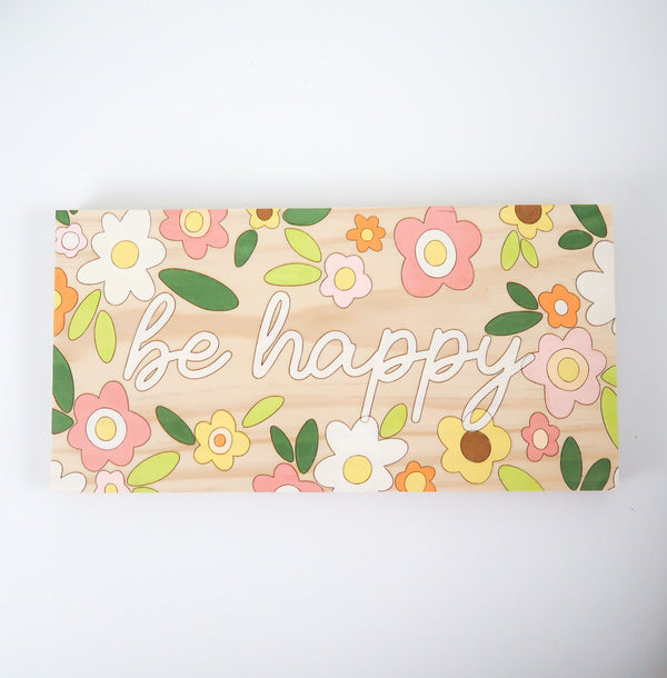 Be Happy Wall Art - 1