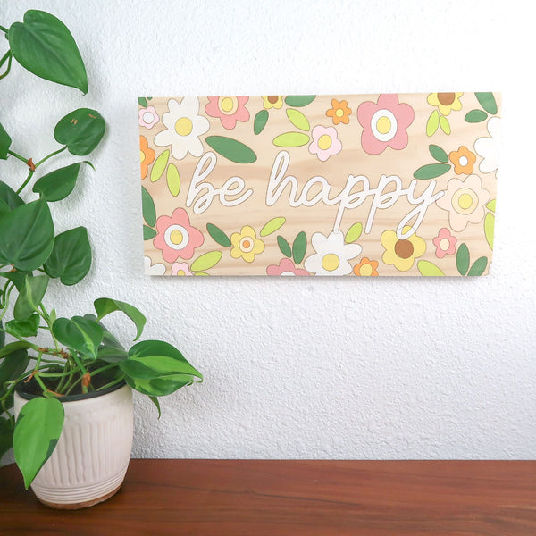 Be Happy Wall Art - 2