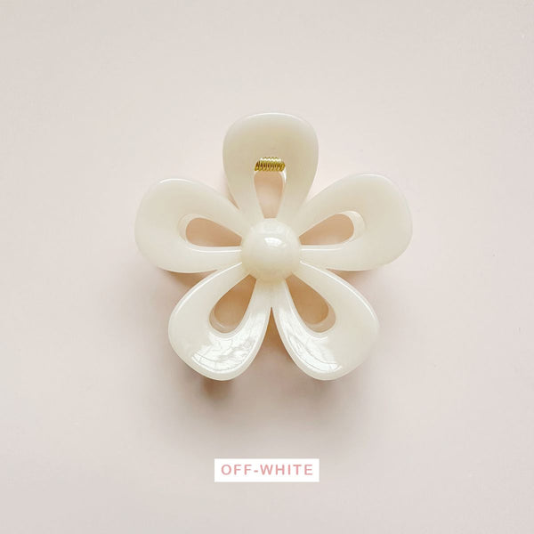 Medium Cut Out Opaque Spring Flower Hair Claw Clips - 4