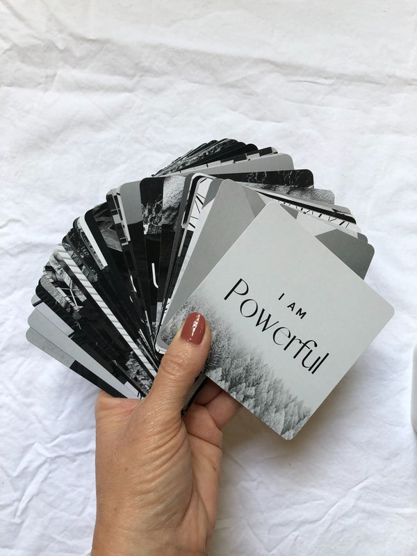 The Love Within Us Black and White Affirmation Deck - 3