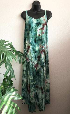 Ice Dyed Wide Leg Jumpsuit - 1
