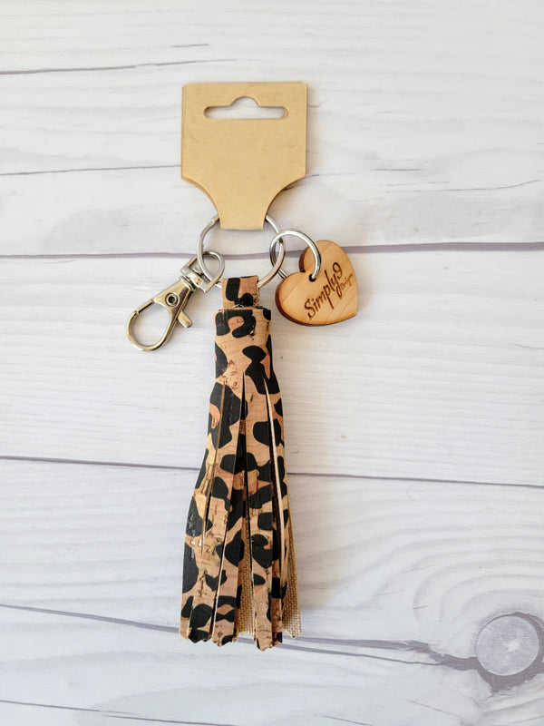 Cork Tassel KeyChain - 3
