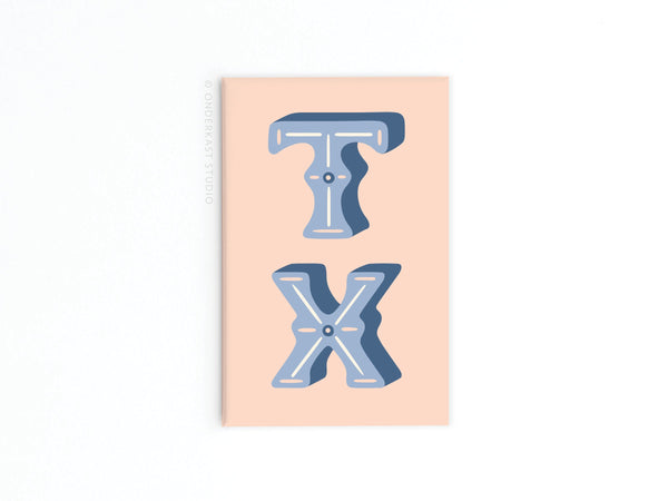 TX Rectangle Magnet