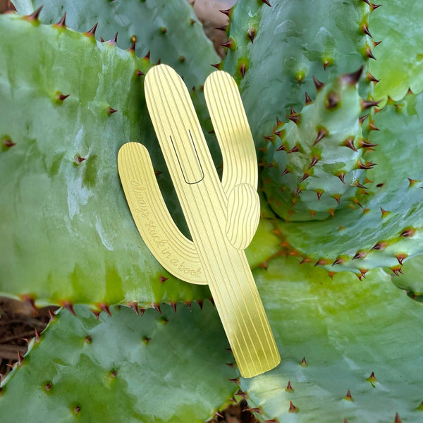 Cactus Brass Bookmark - 2