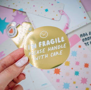 Fragile Handle With Care Sticker - 1