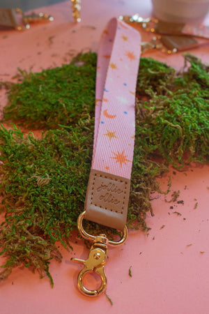 Starry Night Pink Lanyard - 1