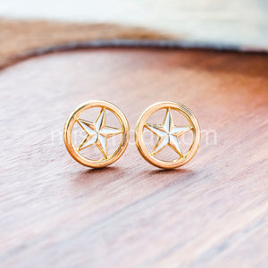 The Lone Star Enamel Earrings - 1