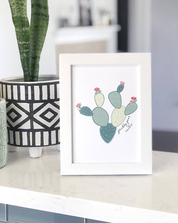 Prickly Pear Cactus Wall Art Print