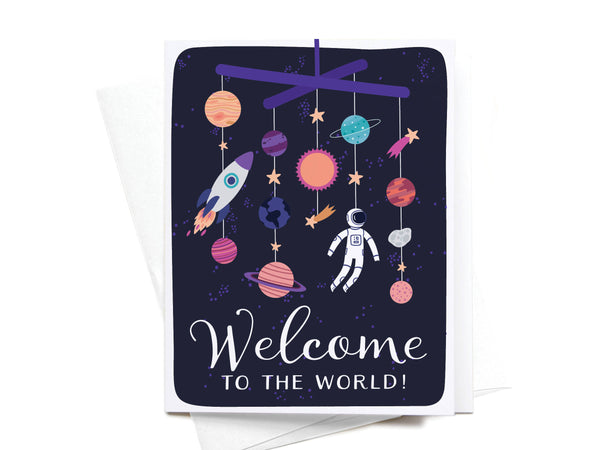 Welcome to the World Galaxy Greeting Card - DS