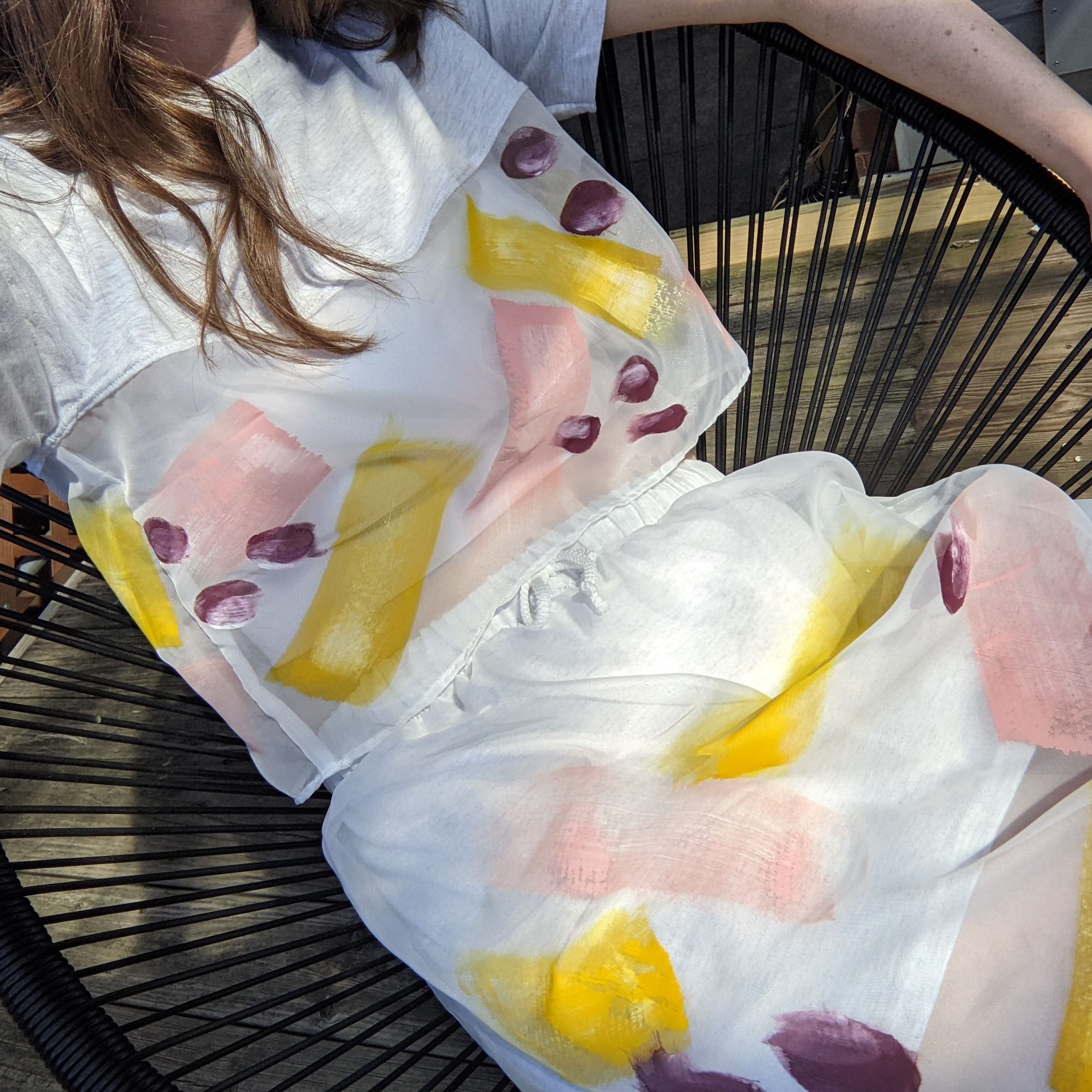 Painted Sheer Sport Skirt – Mosaic Makers Collective
