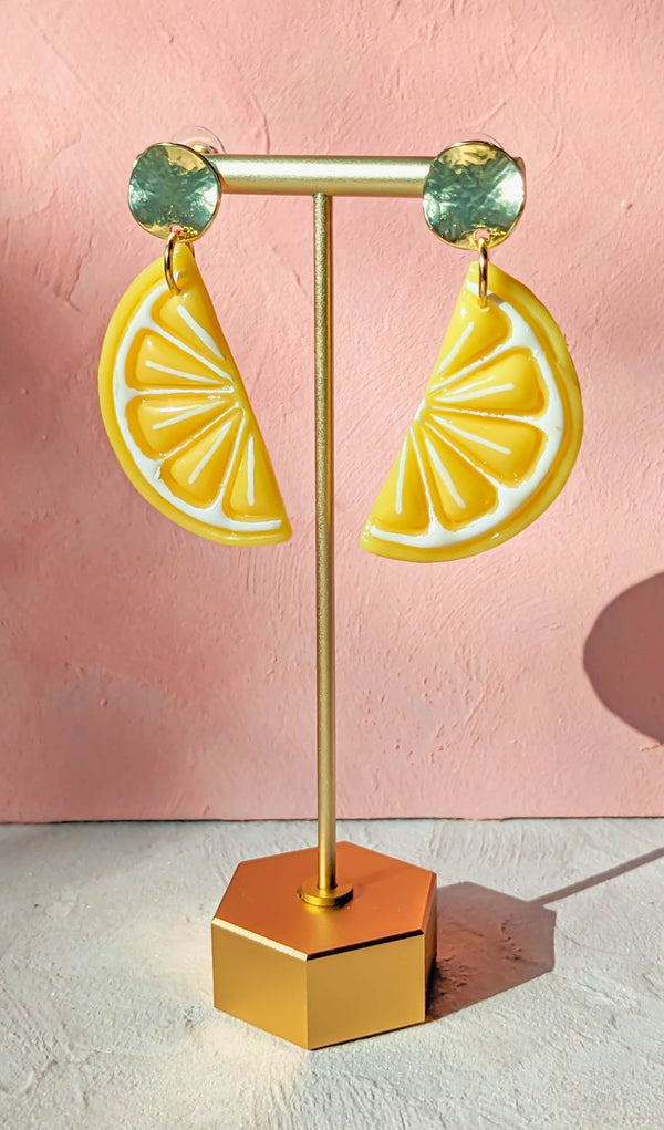 Lemon Clay Earrings - 4