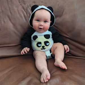 Panda - Infant Bodysuit w/Ears - 1