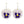 Load image into Gallery viewer, Pansy Hoop Earrings - 1
