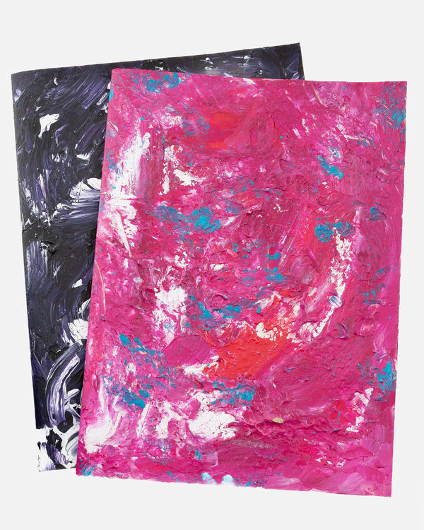 Abstract Hand Painted Notebook (Soft Cover) - 5