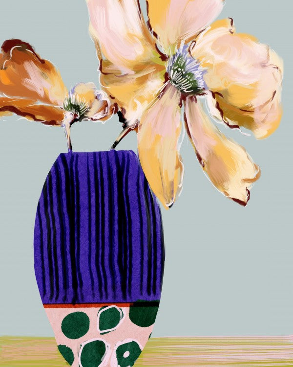 Purple Vase Bloom 8 x 10