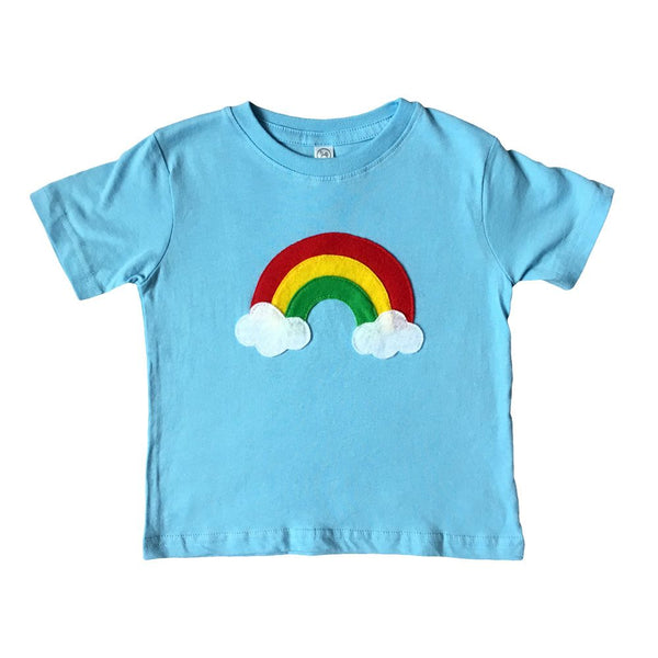 Aloha Rainbow - Kids Baby Blue Shirt - 3