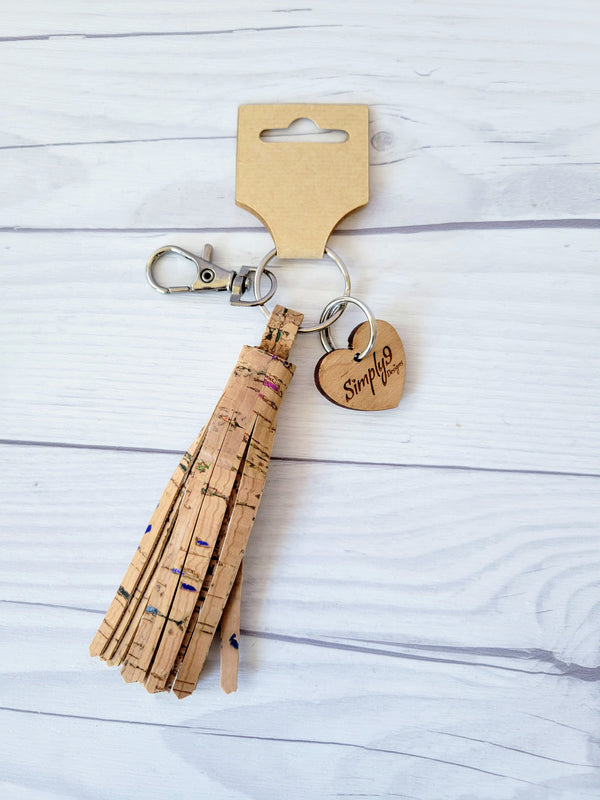 Cork Tassel KeyChain - 5